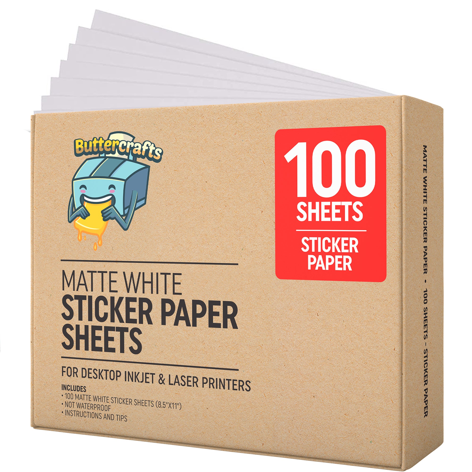 White Sticker Paper for Inkjet Printer