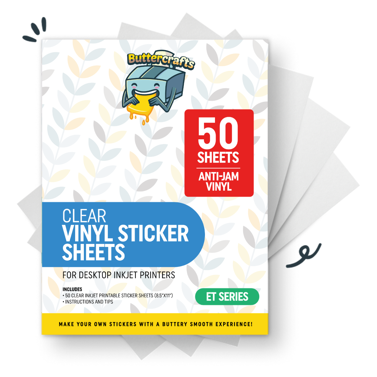Printable Vinyl for Inkjet Printer Clear Printable Vinyl